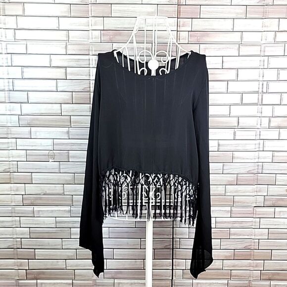A'GACI cropped blouse Size M - Picture 1 of 10